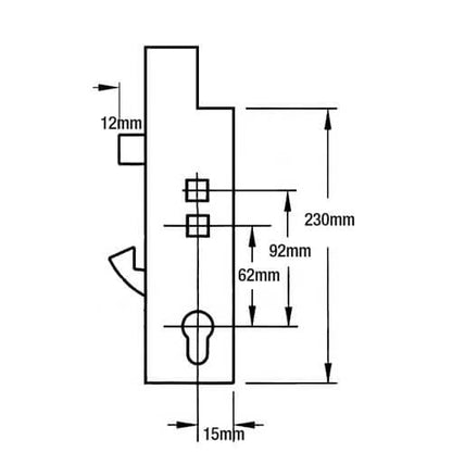XL Genuine Multipoint Gearbox - Lift Lever or Double Spindle