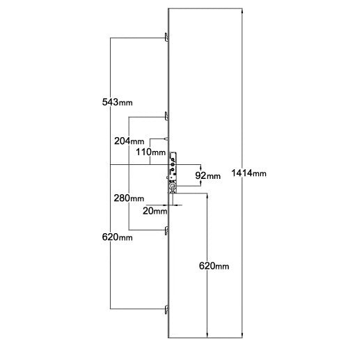 4 Hook Patio Door Lock