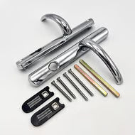 TS007 2* Lever Lever UPVC Multipoint Door Handles - 92mm PZ Sprung 215mm Screw Centres