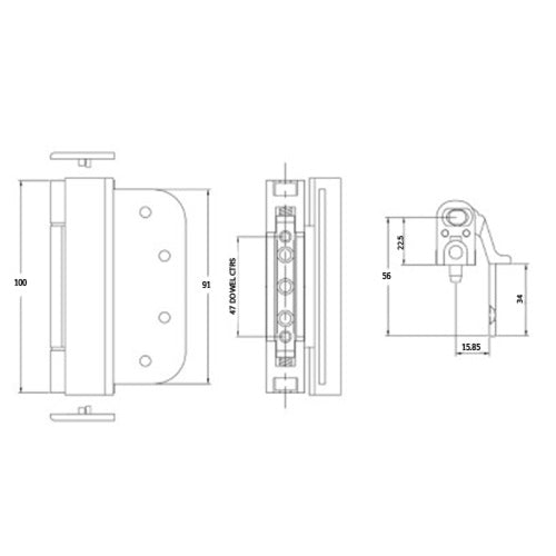 3D Composite Door Hinge