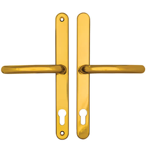 Blenheim Lever Lever UPVC Multipoint Door Handles - 92mm PZ Sprung 240mm Screw Centres