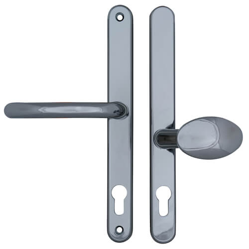 Blenheim Lever Moveable Pad UPVC Multipoint Door Handles - 92mm/62mm PZ Sprung 240mm Screw Centres
