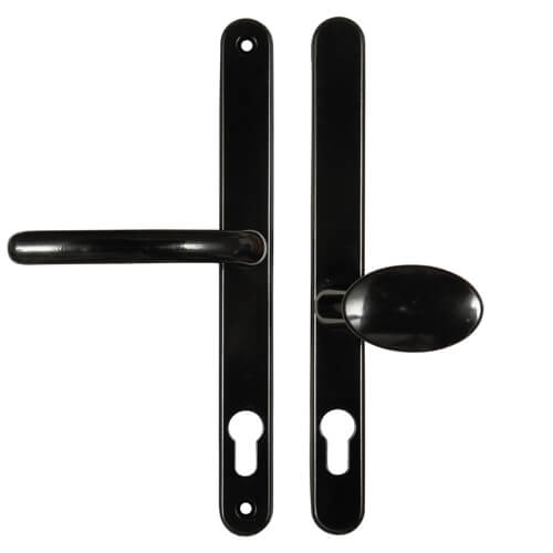 Blenheim Lever Moveable Pad UPVC Multipoint Door Handles - 92mm/62mm PZ Sprung 240mm Screw Centres