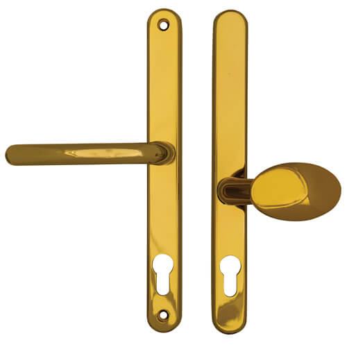 Blenheim Lever Moveable Pad UPVC Multipoint Door Handles - 92mm/62mm PZ Sprung 240mm Screw Centres