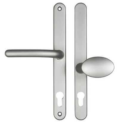 Lever Moveable Pad UPVC Multipoint Door Handles - 92mm/62mm PZ Sprung 240mm Screw Centres