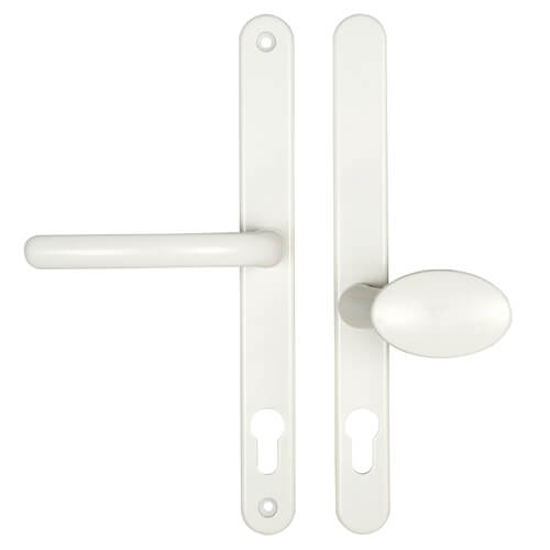 Lever Moveable Pad UPVC Multipoint Door Handles - 92mm/62mm PZ Sprung 240mm Screw Centres