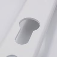 Lever Moveable Pad UPVC Multipoint Door Handles - 92mm/62mm PZ Sprung 240mm Screw Centres