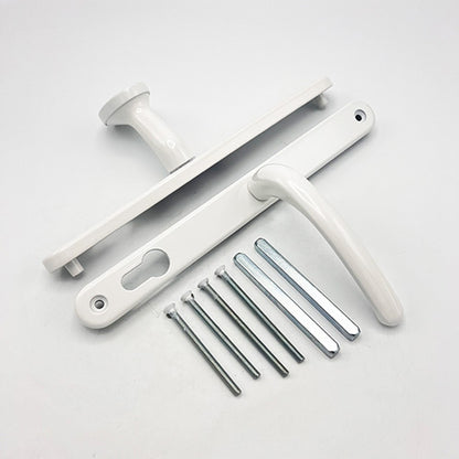 Blenheim Lever Moveable Pad UPVC Multipoint Door Handles - 92mm/62mm PZ Sprung 240mm Screw Centres