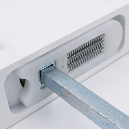 PAS24 Lever Lever UPVC Multipoint Door Handles - 92mm PZ Sprung 215mm Screw Centres