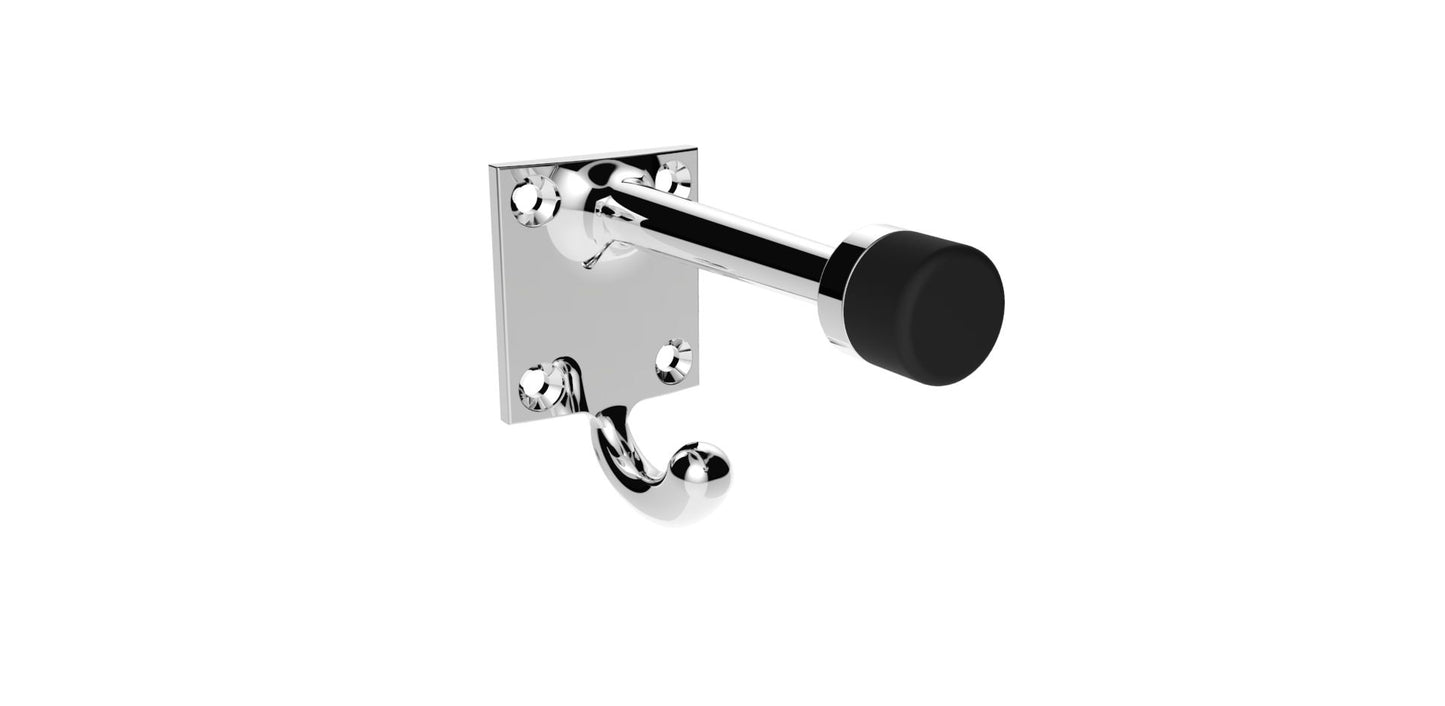 Hat and Coat Hook with Rubber Buffer