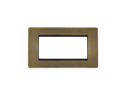 Concealed 3mm 4 Gang Module Frame