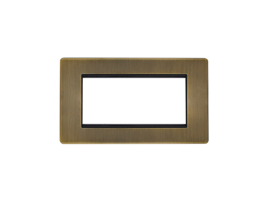 Concealed 3mm 4 Gang Module Frame