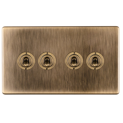 Concealed 3mm 1-4 Gang Toggle Switch