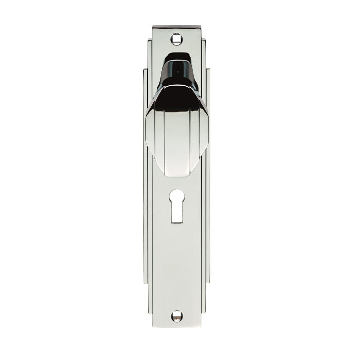 Art Deco Knob on Backplate Unsprung
