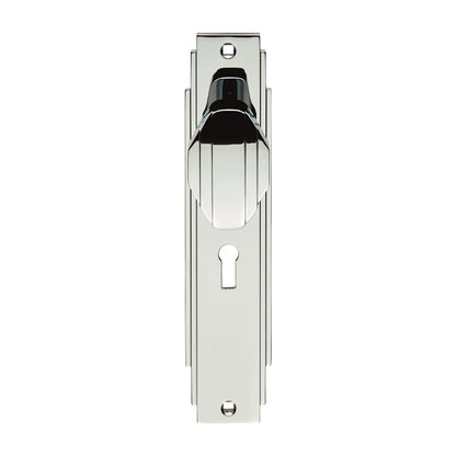Art Deco Knob on Backplate Unsprung