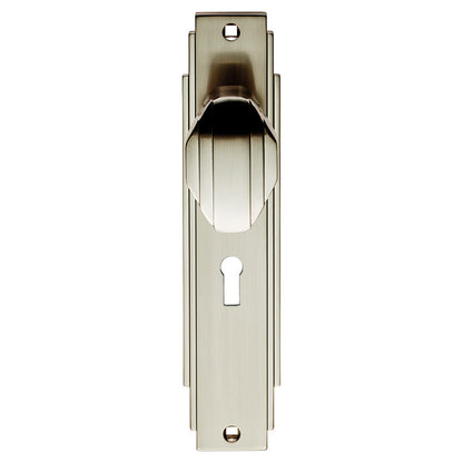 Art Deco Knob on Backplate Unsprung