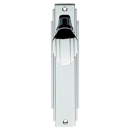 Art Deco Knob on Backplate Unsprung