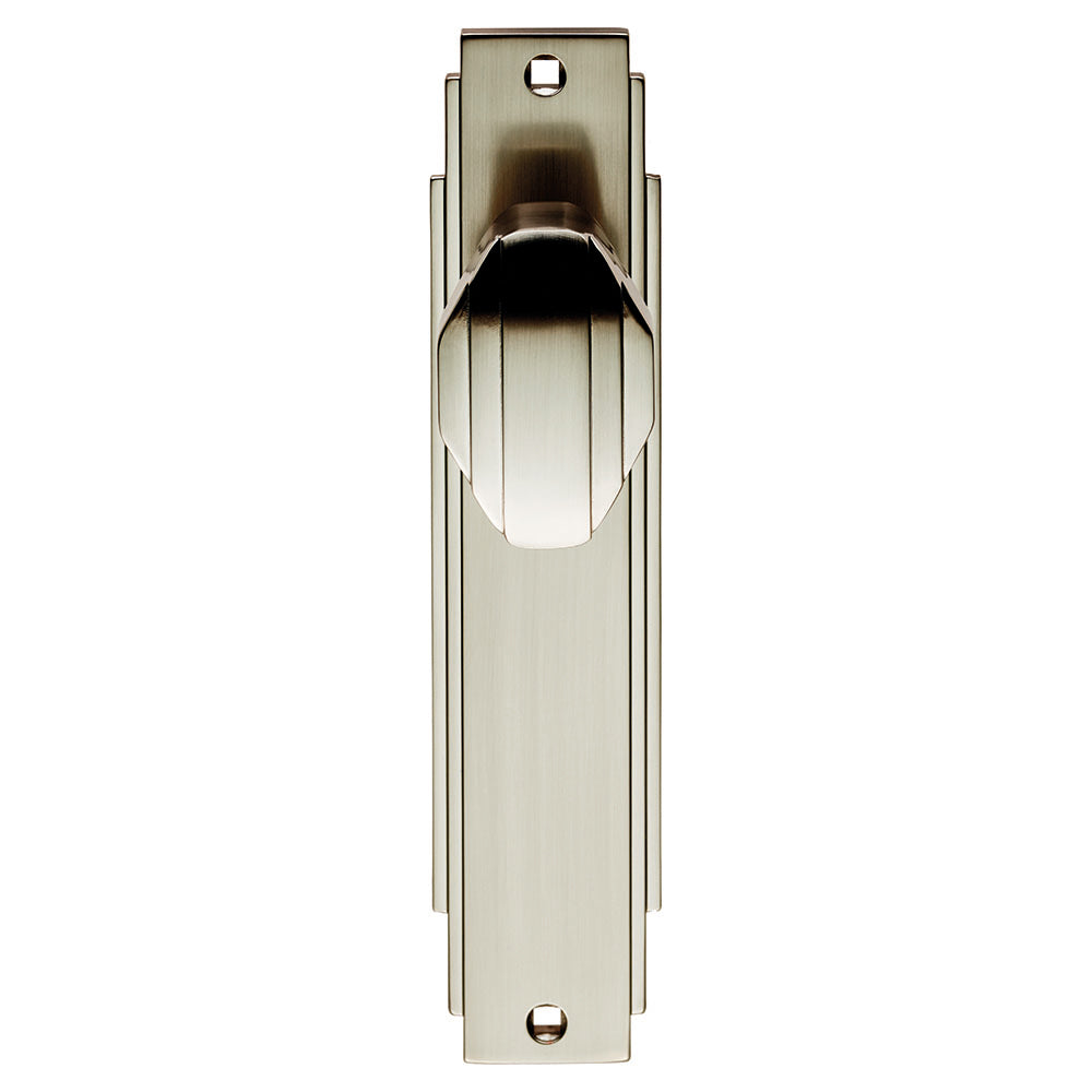 Art Deco Knob on Backplate Unsprung
