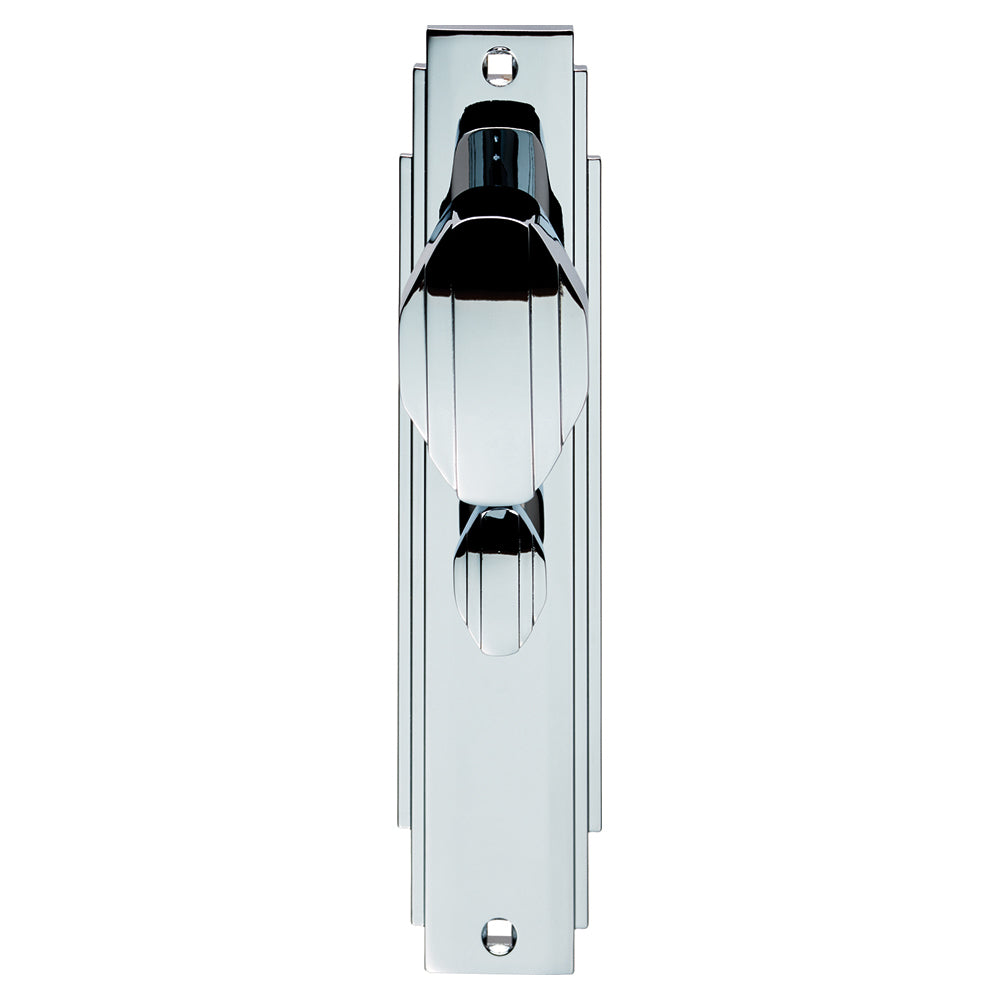Art Deco Knob on Backplate Unsprung