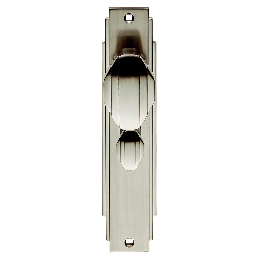Art Deco Knob on Backplate Unsprung