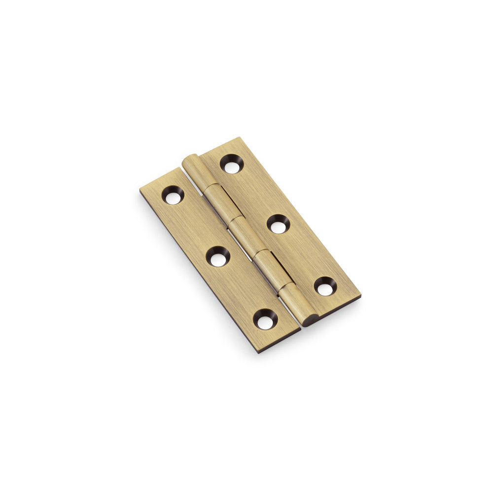Heavy Pattern Solid Brass Cabinet Butt Hinge - Pair