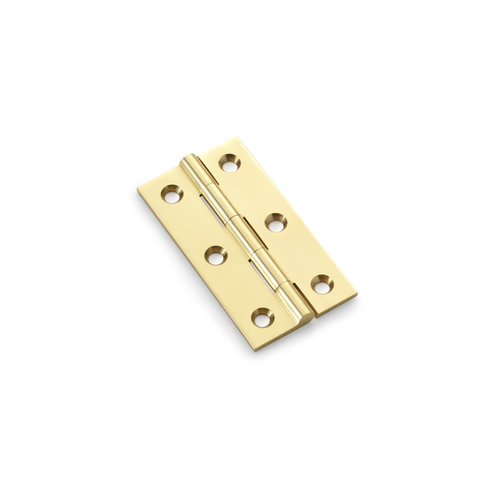 Heavy Pattern Solid Brass Cabinet Butt Hinge - Pair