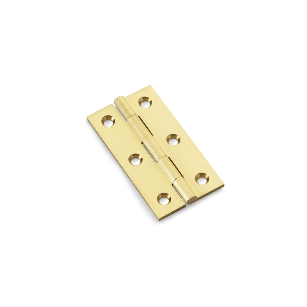 Heavy Pattern Solid Brass Cabinet Butt Hinge - Pair