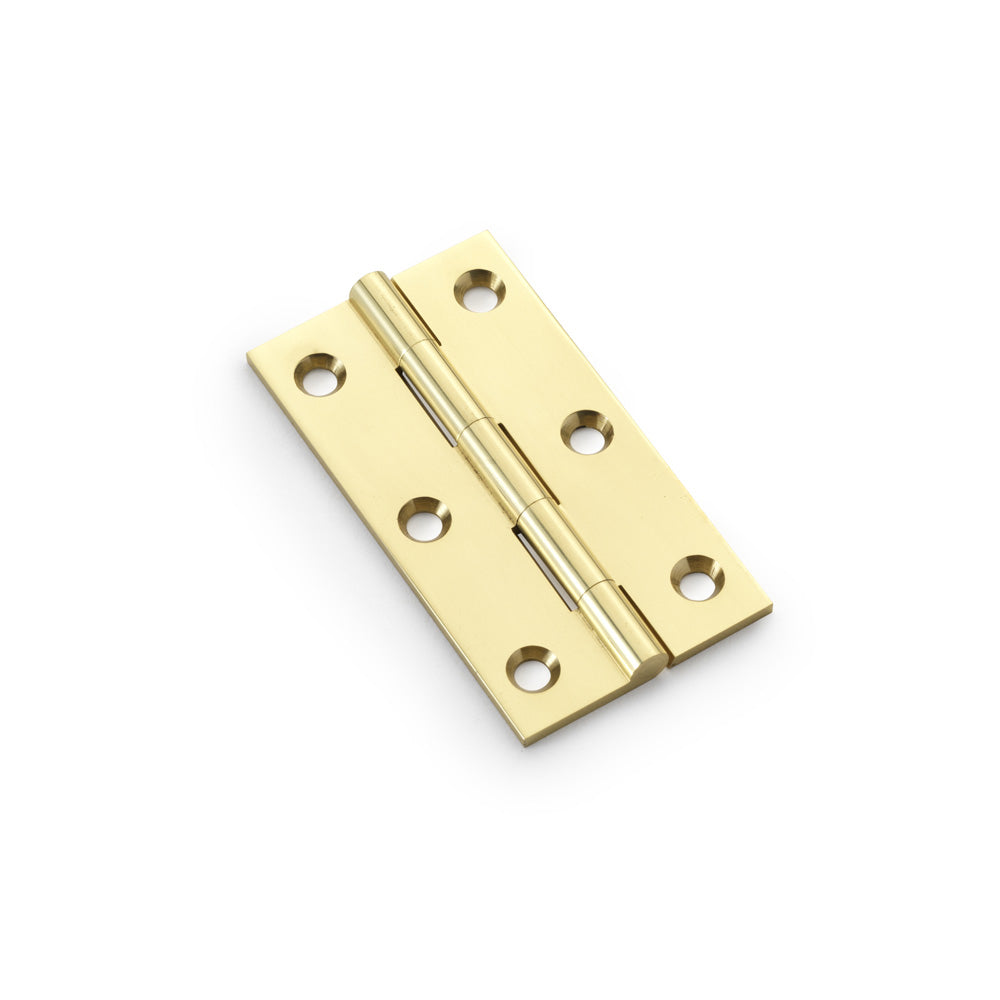 Heavy Pattern Solid Brass Cabinet Butt Hinge - Pair