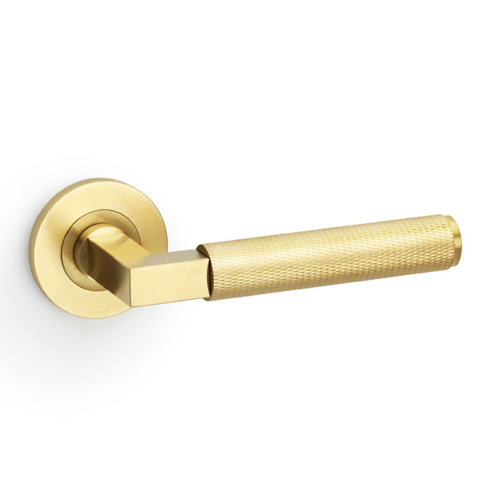 Knurled Hurricane Lever on Round Rose