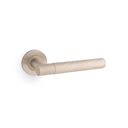 Hammered Spitfire Lever on Round Rose