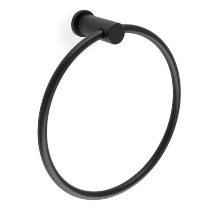 Brunel Diamond Knurled Towel Ring
