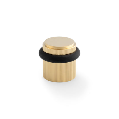 Brunel Reeded Floor Mounted Doorstop