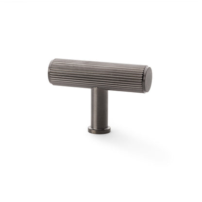 Crispin Reeded T-bar Cupboard Knob 55mm Dia.