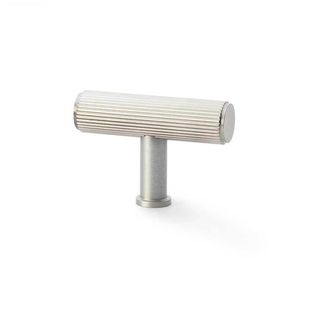Crispin Reeded T-bar Cupboard Knob 55mm Dia.