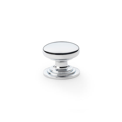 Waltz Round Cupboard Knob on Stepped Rose