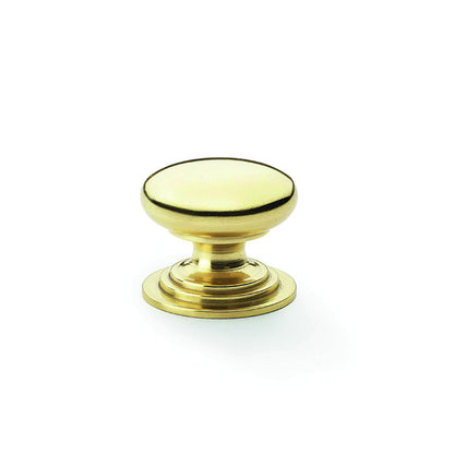 Waltz Round Cupboard Knob on Stepped Rose