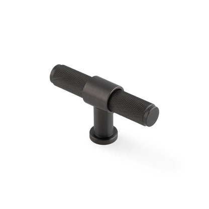 Kingston Knurled T-Bar Cupboard Knob 80mm Length