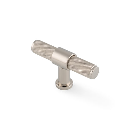 Kingston Knurled T-Bar Cupboard Knob 80mm Length