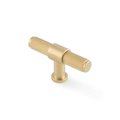 Kingston Knurled T-Bar Cupboard Knob 80mm Length