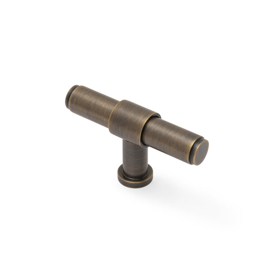 Kingston Plain T-Bar Cupboard Knob 80mm Length