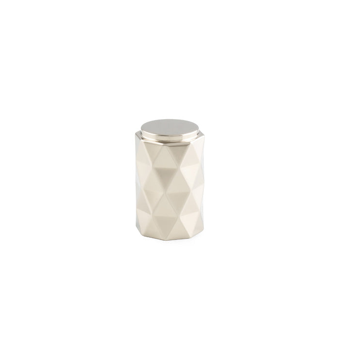 Diamond Cut Cylinder Cabinet Knob 30mm Dia.