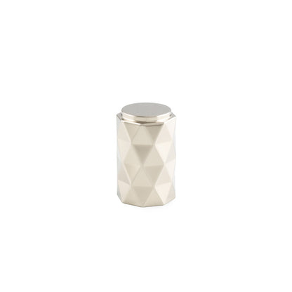 Diamond Cut Cylinder Cabinet Knob 30mm Dia.