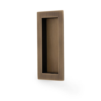 Rectangular flush pull