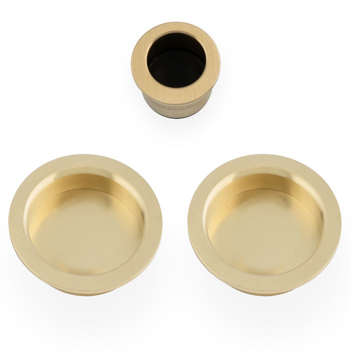 Sliding door pull kit