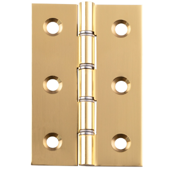 Double Steel Washered Brass Butt Hinge