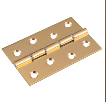 Double Steel Washered Brass Butt Hinge