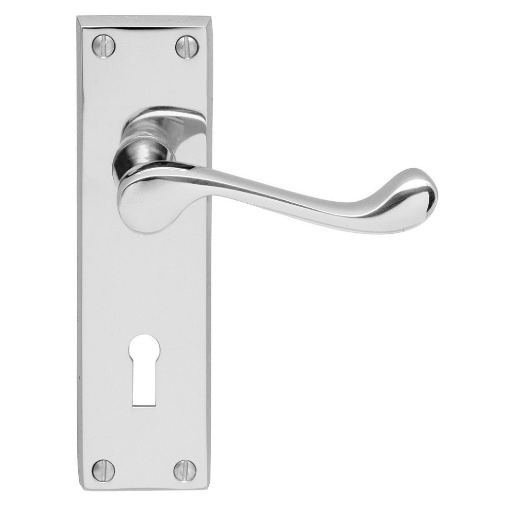 Contract Victorian Scroll Lever on Backplate