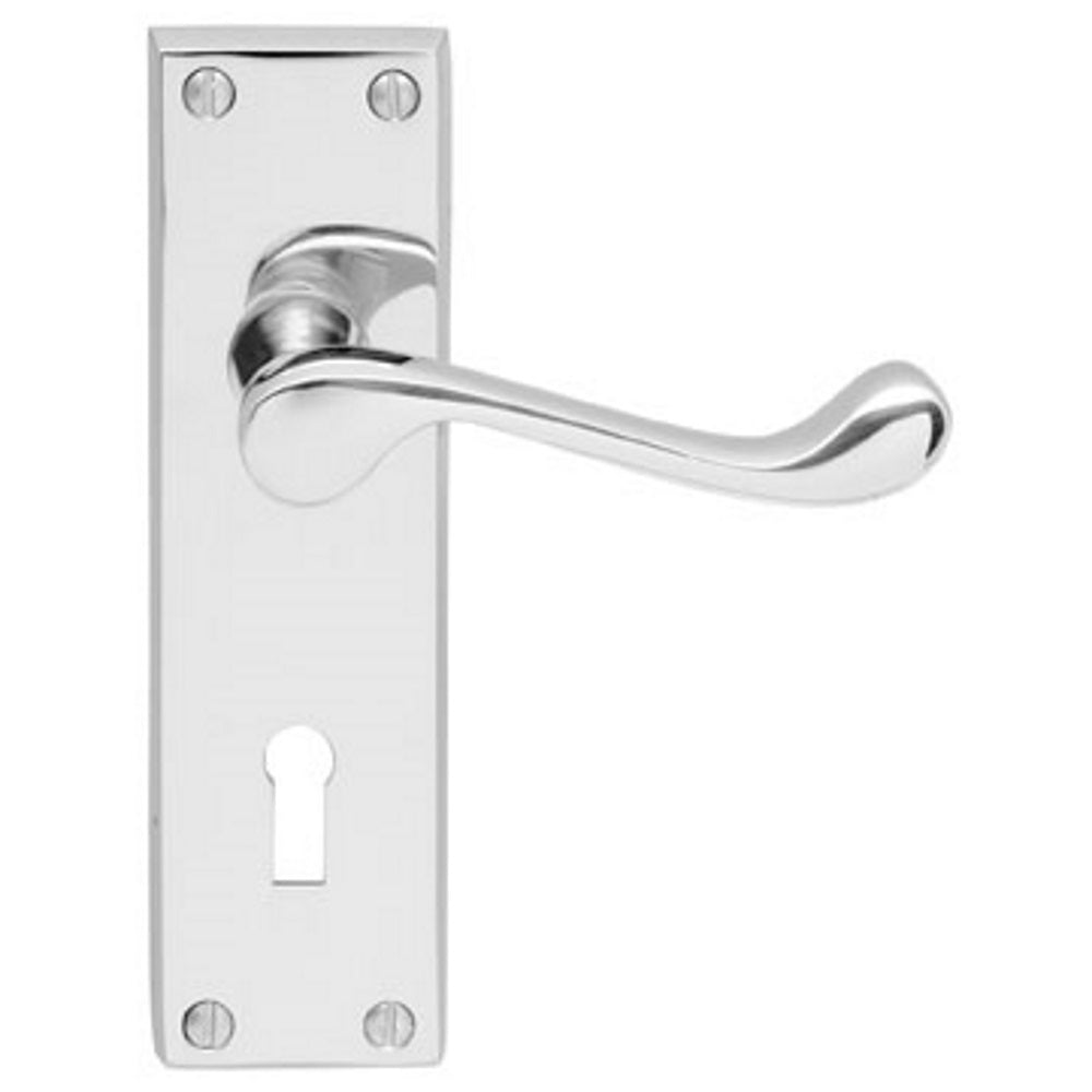 Victorian Scroll Lever on Backplate