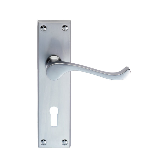 Contract Victorian Scroll Lever on Backplate