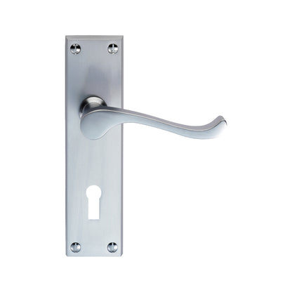 Contract Victorian Scroll Lever on Backplate
